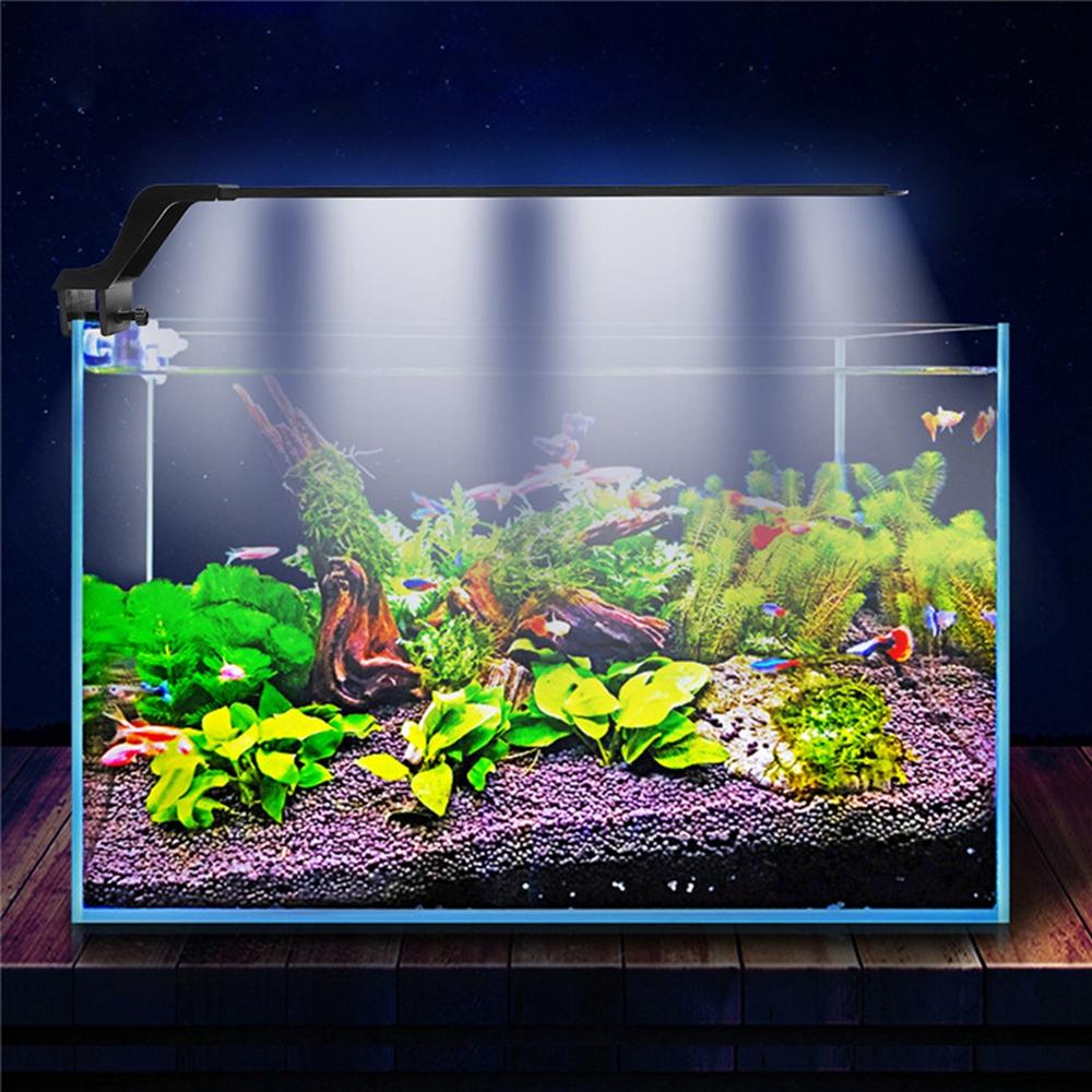 14W 53cm Blue & White LED Adjustable Aquarium Fish Tank Lamp - Super Slim Clip-On Light