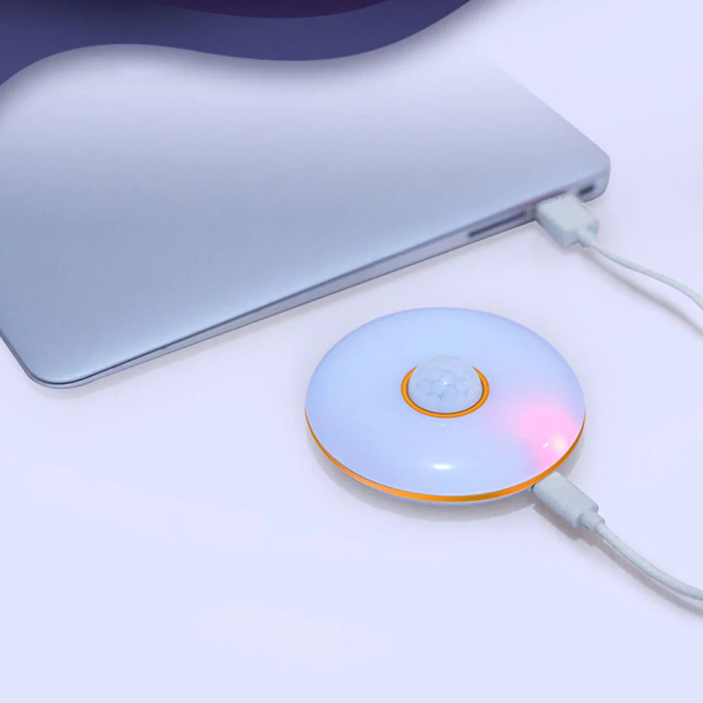 Smart Sensor LED-Nachtlichtlampe mit doppelter Induktion und automatischer magnetischer Wandhalterung