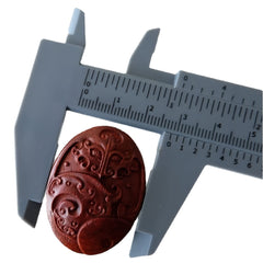 6-Inch 150mm Mini Vernier Caliper Double Scale Plastic Measuring Tool - 2 Pack