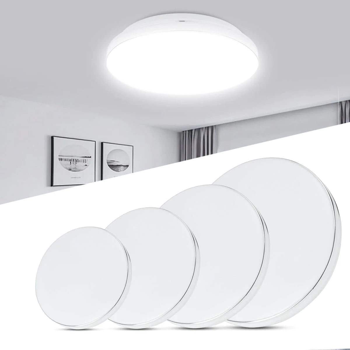 12W-36W AC220V LED Ceiling Light SMD2835 Silver Side for Bathroom, Kitchen, Living Room