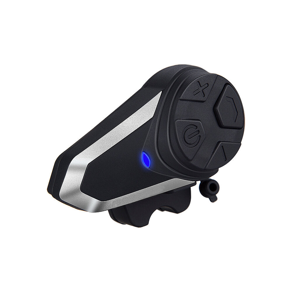 1000m Motorcycle Helmet Bluetooth Intercom - Waterproof, FM Radio, Wireless Interphone