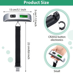 110lb/50kg Digital Handheld Luggage Scale with Backlit LCD Display