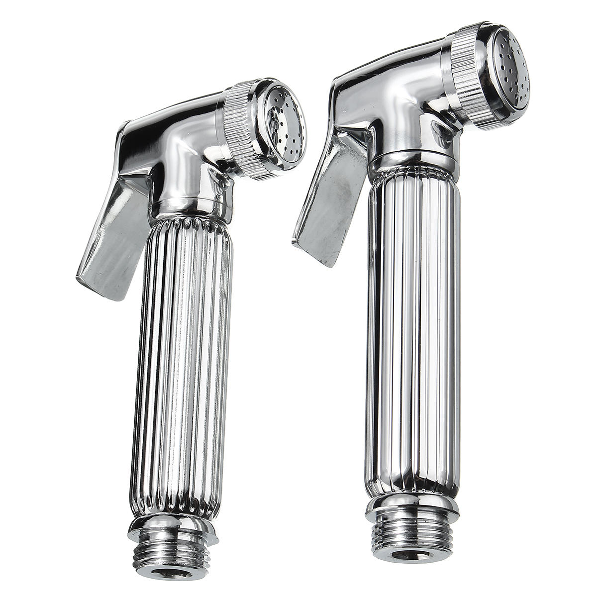 Brass Shattaf Douche Spray Bidet Toilet Shower Head Nozzle Holder - Silver Cleaning Device