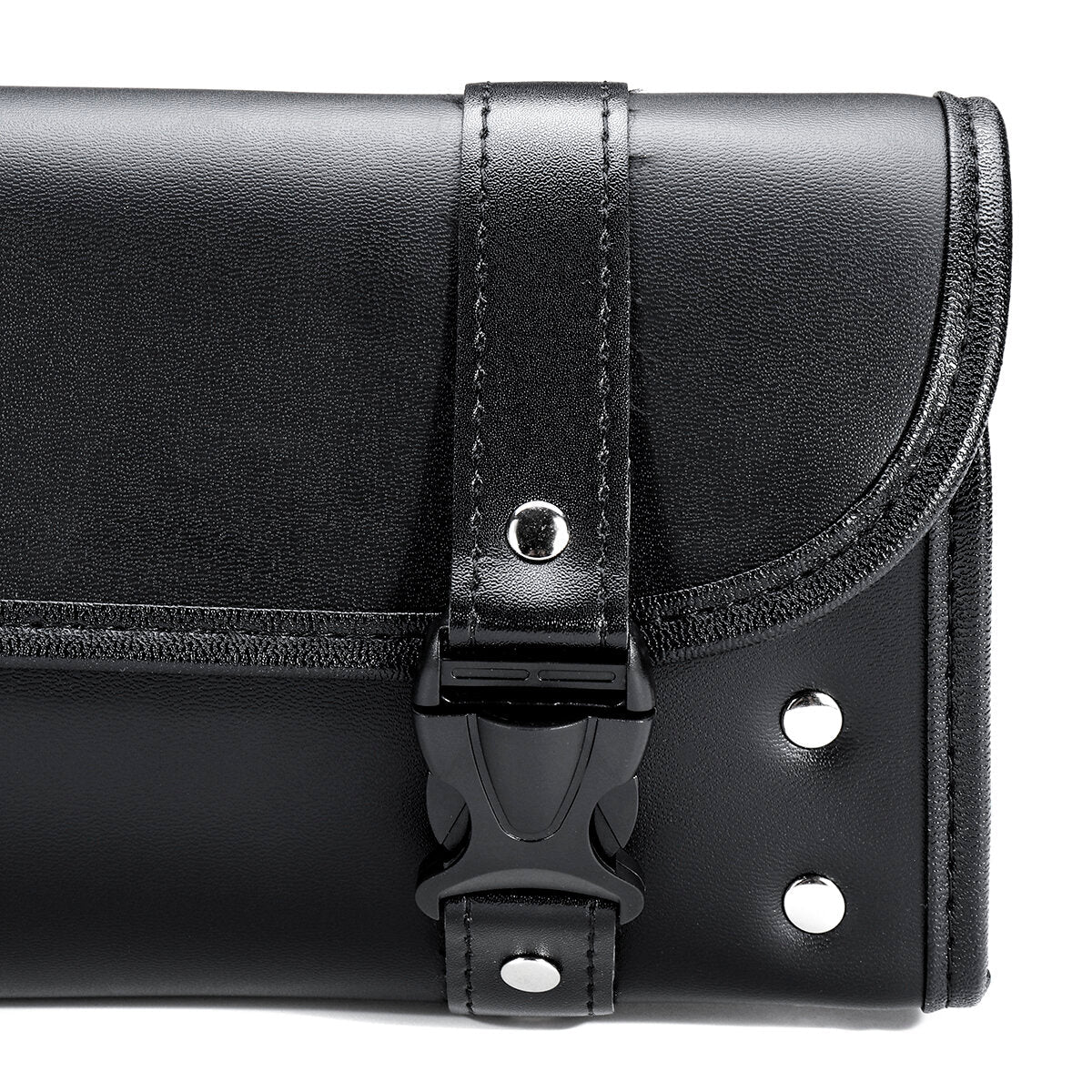 Universal PU Leather Motorcycle Front Fork Tool Bag Saddlebags Pouch Luggage
