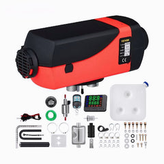 2KW 12V Diesel Air Heater with LCD Switch & Silencer, 5/10L Tank for Car, RV, Trailer, Truck, Parking Heater