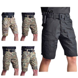 Men's Summer Tactical Cargo Shorts - Multi-Pocket Military Hiking Clothes