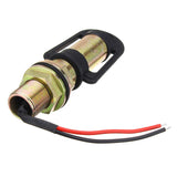 Amber Rotating Flashing Beacon Light - Flexible DIN Pole Mount for Tractors and Work Vehicles