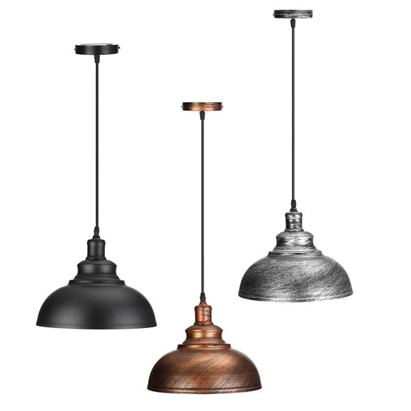 Vintage E27 Ceiling Light Pendant - Retro Industrial Loft Iron Chandelier Lamp