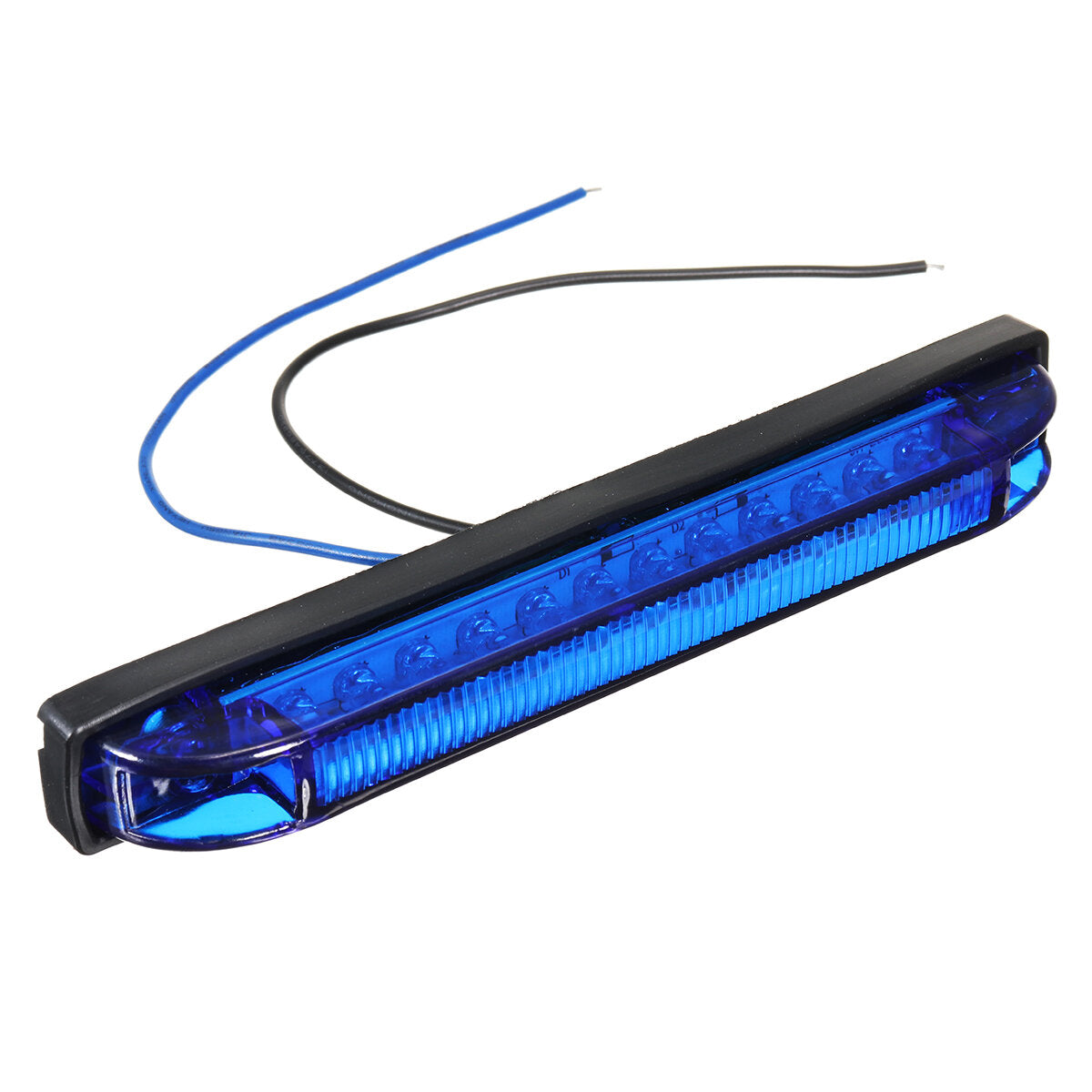 12V-24V 12LED Side Marker Tail Signal Light - White, Green, Yellow, Red, Blue