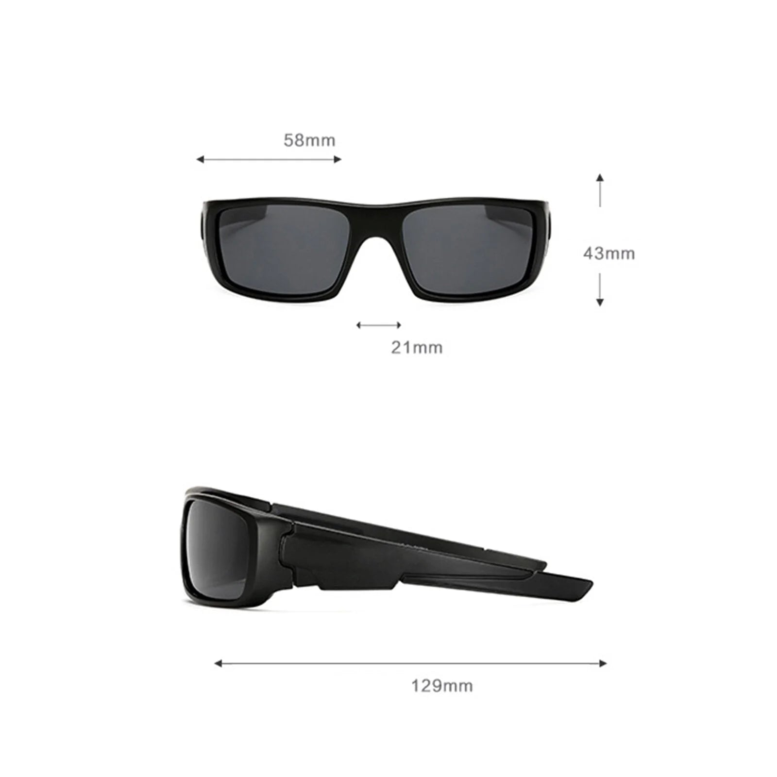 Men's High-Definition Polarized Lens Sport Riding Sunglasses