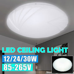 14" 30W LED Ceiling Light, Ultra Thin Flush Mount, 85-265V Round Home Fixture Lamp