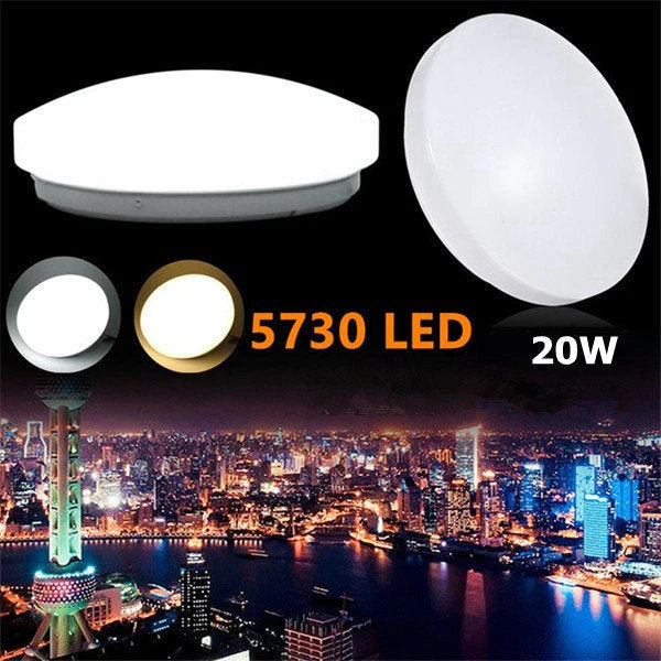 Modern 20W LED Round Ceiling Panel Light for Kitchen and Bathroom