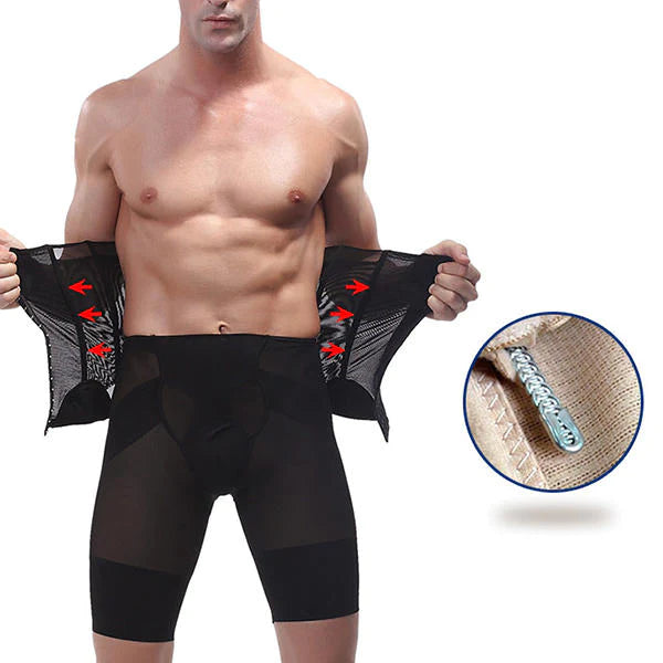 Schlankheitsgürtel für Herren: Elastisches Body-Shaper-Korsett zur Bauch- und Bauchkontrolle