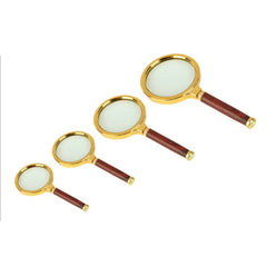 8mm HD 6X Wooden Handle Magnifying Glasses - Portable Reading Glasses