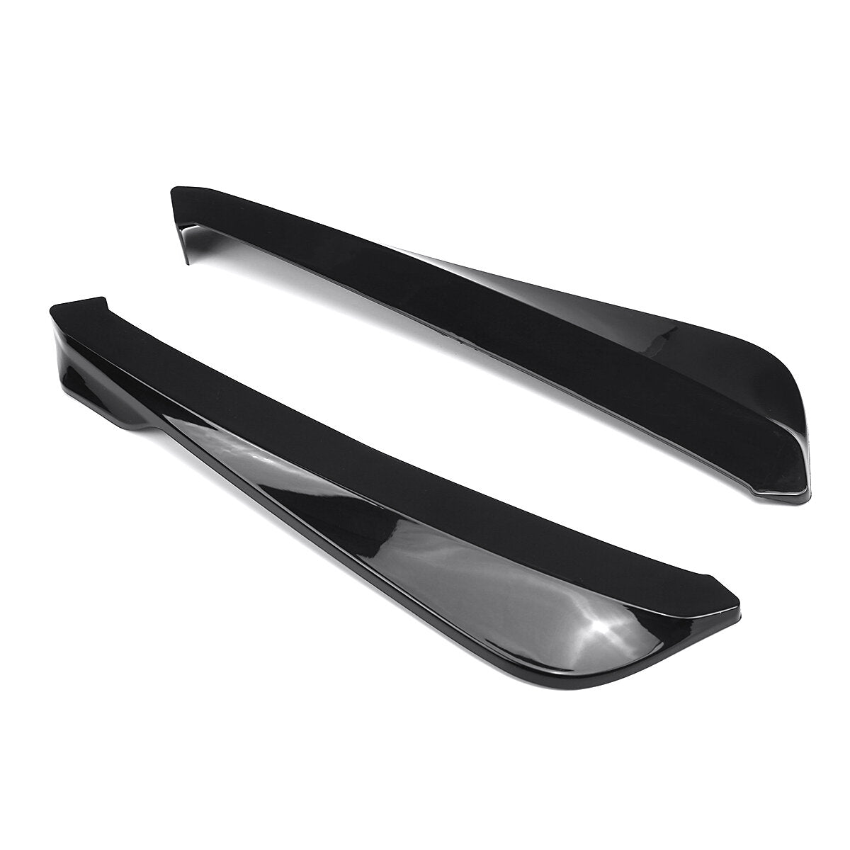 2Pcs Universal Black Rear Bumper Lip Wrap Angle Splitters for Cars