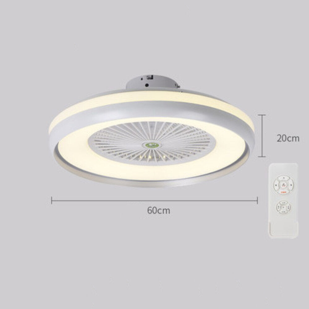 Modern LED Ceiling Light with Adjustable Wind Speed and Remote Control for Bedroom & Living Room