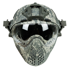 Army Tactical Helmet with Mask for Motorcycle, Hunting, and Outdoor Riding