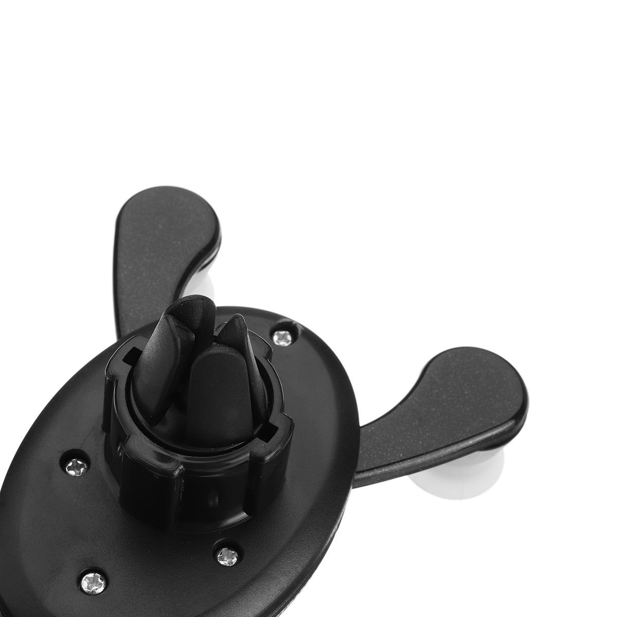 Gravity Automatic Air Vent Car Phone Holder - Cartoon Buckle ABS Stand Mount for iPhone X