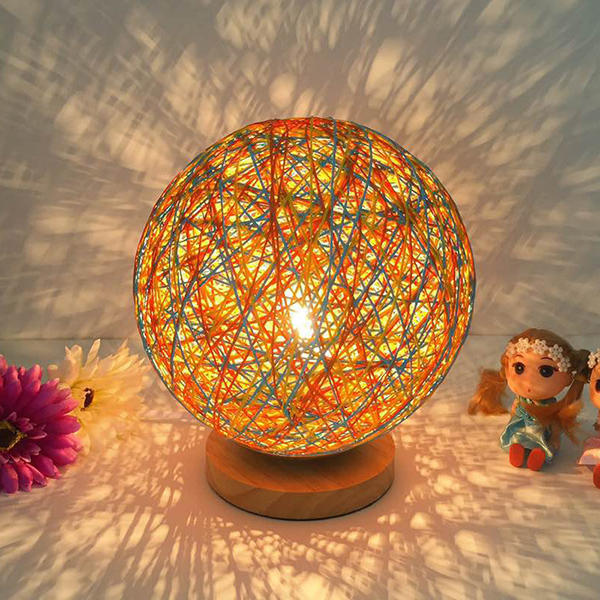 Ball Night Light Table Lamp - Bedside Bedroom Decor & Valentine Gift