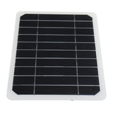 5W 5V USB Monocrystalline Silicon Solar Panel Charger for Phone and Car Battery - Outdoor Use