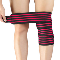 Unisex 1-Piece Sports Fitness Elastic Knee & Elbow Pad with Wide Brim Stripe