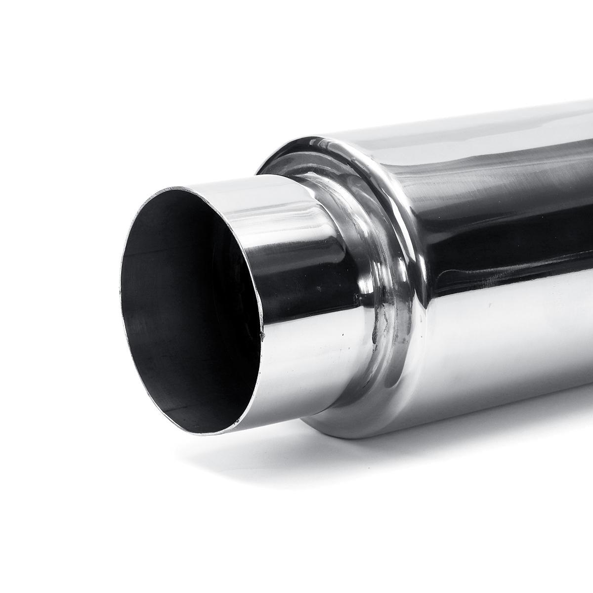 Universal 12" Exhaust Muffler Silencer Glass Pack with 3" Inlet/Outlet
