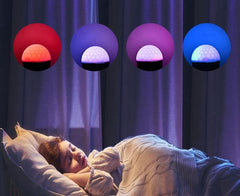 Upgrade 6-Color Crystal Ball LED Stage Light with Voice Remote for Bar, KTV, Party, Disco