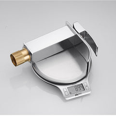 Waterfall Bathroom Basin Faucet - Single Lever, Hot & Cold Water Tap