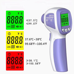 2-in-1 Non-Contact LCD Digital Body Thermometer with Fever Alarm