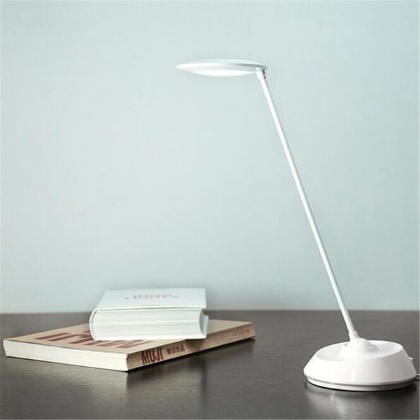 5W Rechargeable Dimmable LED Desk Lamp with Touch Sensor and 360 Degree Adjustable Light for Reading