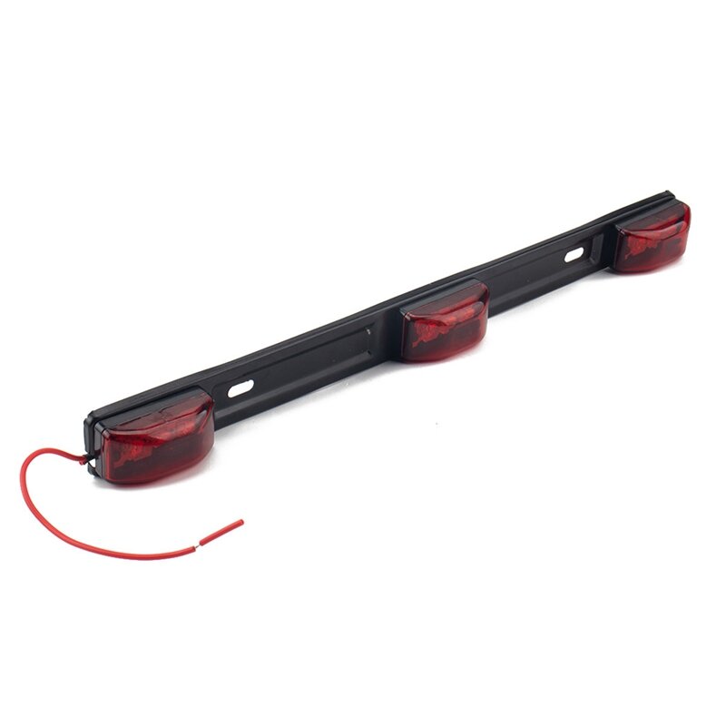 14" LED Truck Tailgate Light Bar - Red Clearance Side Marker Lamp, 9 LEDs