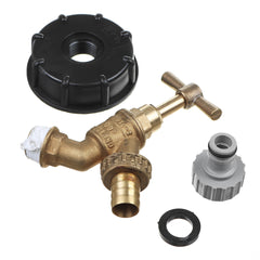 Gold 1/2 Inch Water Tank Adapter Tap Outlet Valve Fitting for Garden Connector