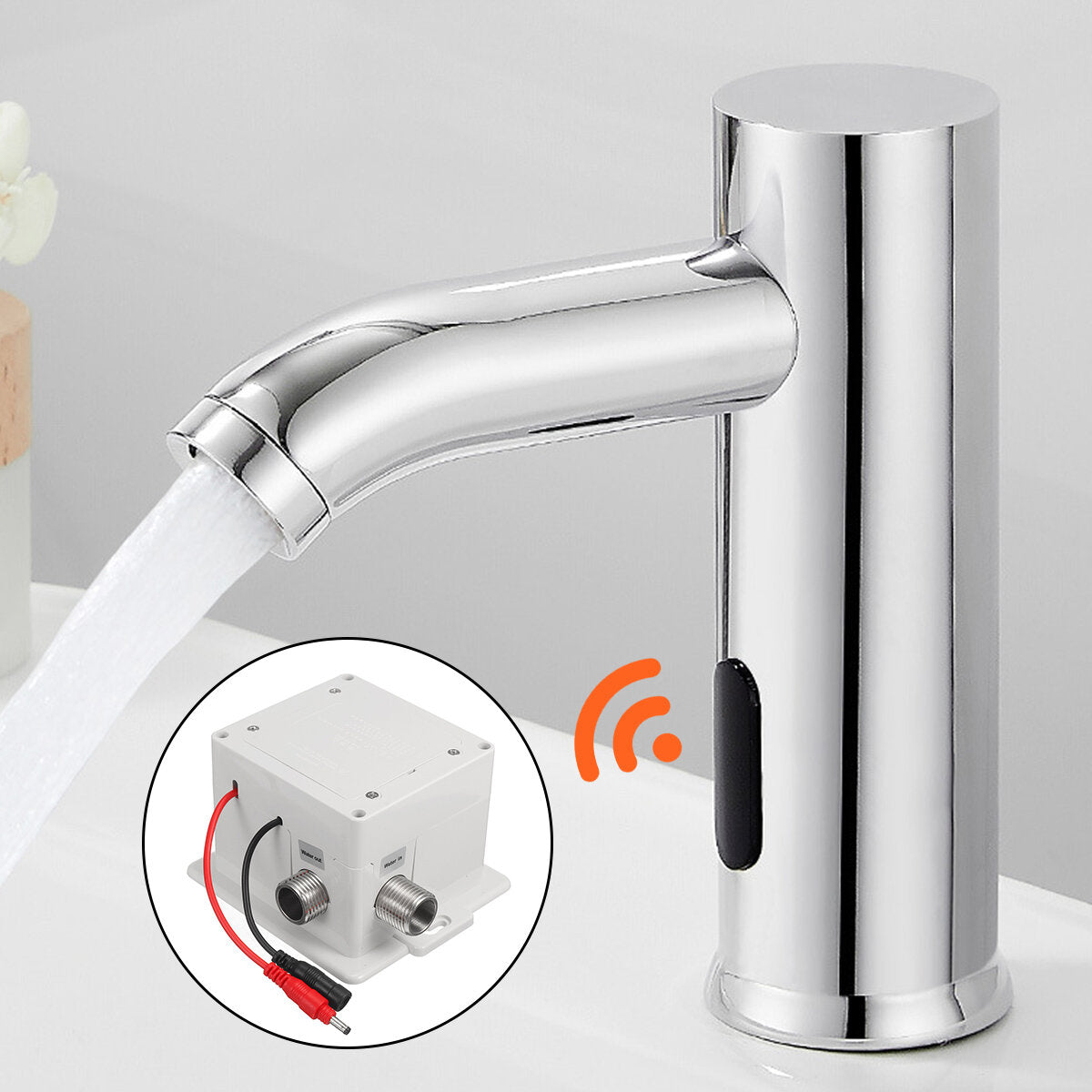 Induction Sensor Stainless Steel Faucet - Single Cold/Hot & Cold Basin Tap