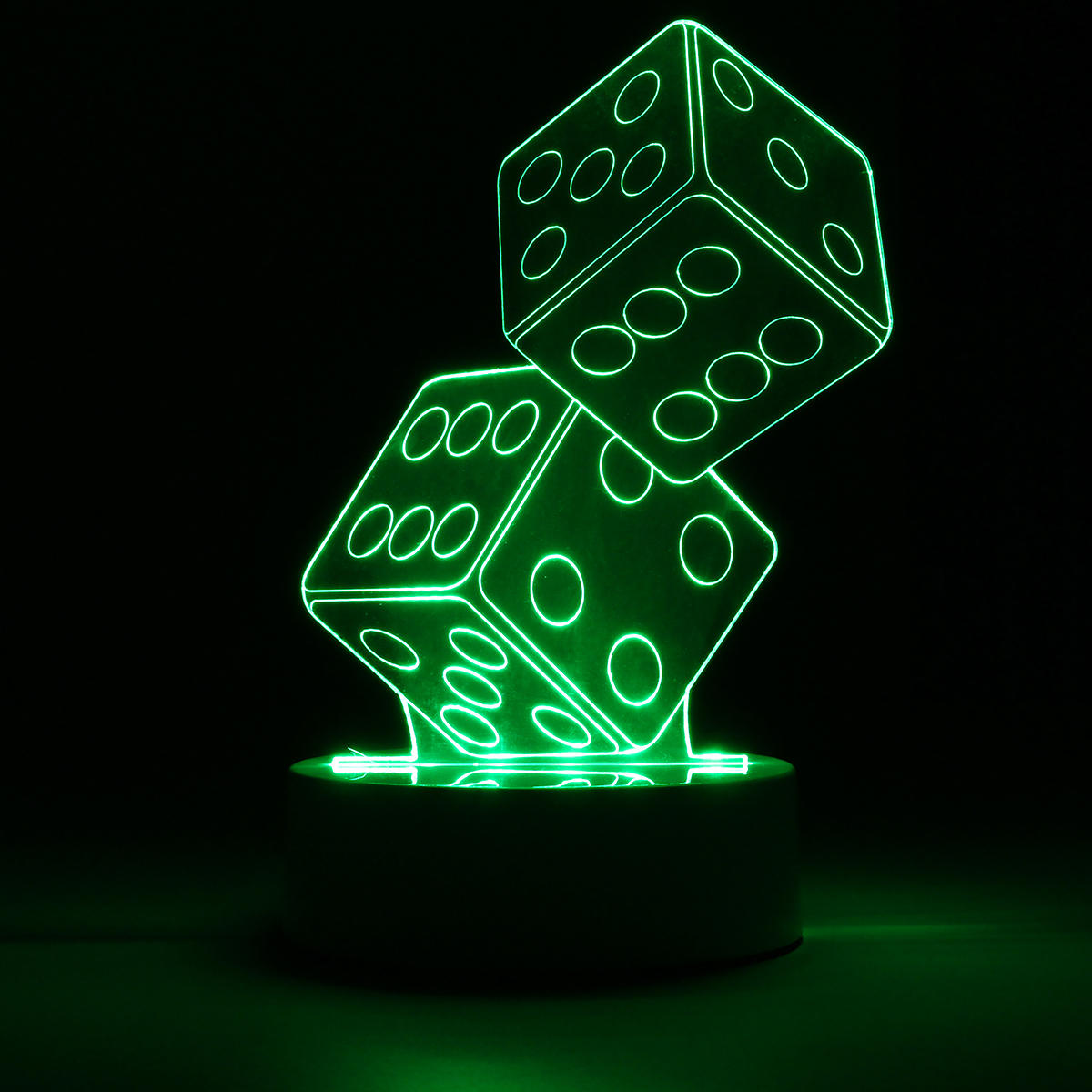 3D Dice Shape RGB USB Night Light - Color Changing LED Table Lamp with 24 Key Controller, Perfect Xmas Gift