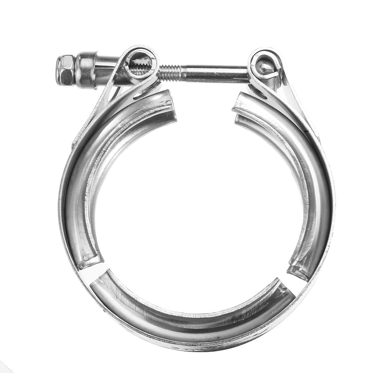 Universal 2-4 Inch Car Hose Clamp V Band Exhaust Muffler Clamp 304 Stainless Steel