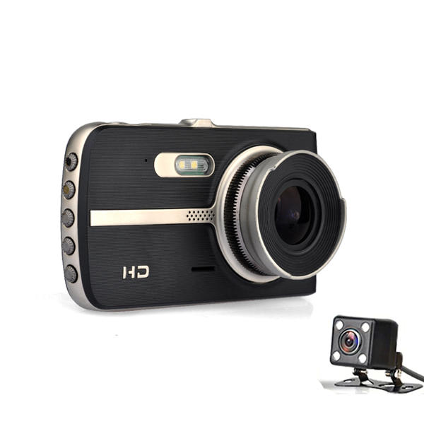 4.0 Inch 1080P IPS Screen Car DVR with Sensor and MOV H.264 Recording