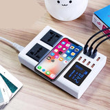 Fast charging station with 8-port QI wireless fast charger - JustgreenBox