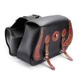 Universal PU Leather Motorcycle Saddlebags - Side Pouch Luggage & Bicycle Tool Bag