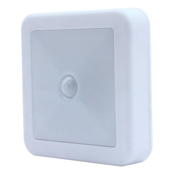 Battery Operated PIR Motion Sensor LED Cabinet Light - Wall Night Lamp for Hallway, Pathway, Bedside