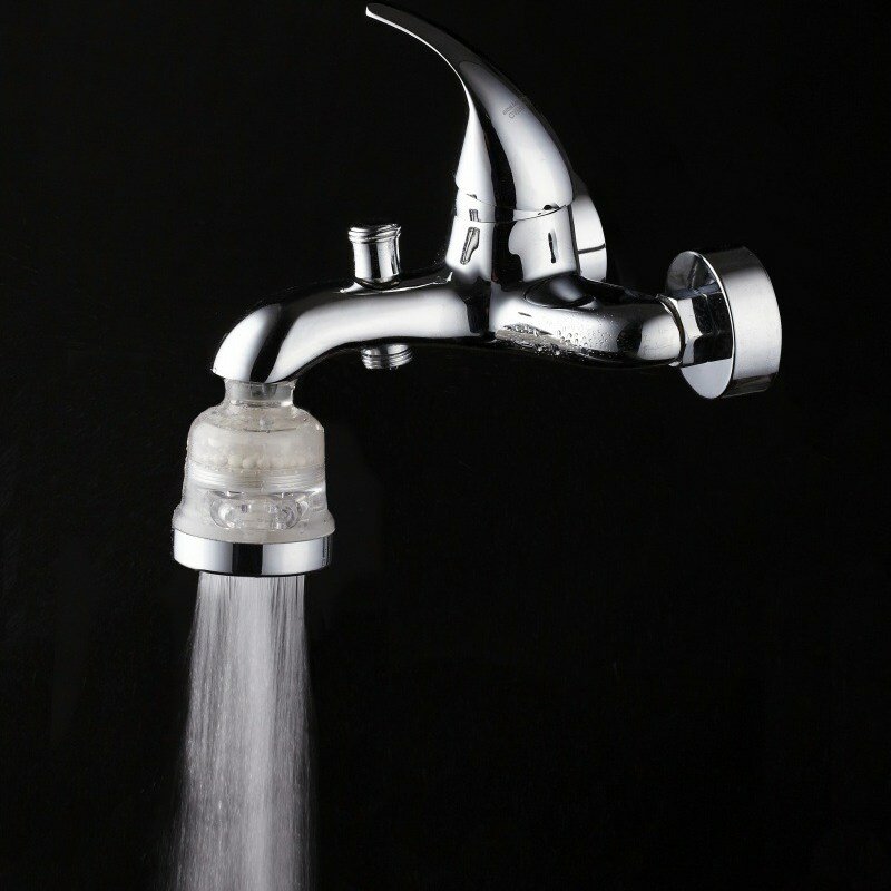 360 Degree Rotate Tap Bubbler Filter Aerator - Water Saving Device for Kitchen & Bathroom Faucets, ABS Material