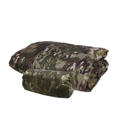 Military Tactical Camouflage Poncho Liner - Water Repellent Woobie Quilted Blanket for Camping, Shooting, Hunting