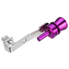 Purple Aluminum Turbo Sound Whistle Exhaust Muffler Simulator Pipe Blow-Off Valve - Available in S/M/L/XL