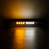 12V 20" 38 LED Car Roof Emergency Strobe Light Bar - White & Amber for Car, Truck, Boat