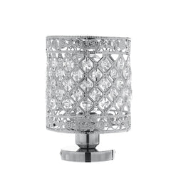 Modern Crystal Flush Mount Ceiling Light, E27 Base, 220V, Mini Chandelier for Hallway Decor, Bulb Not Included