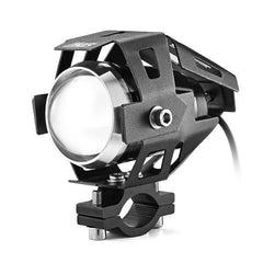 12V-80V Motorcycle LED Headlights Hi/Low Beam Strobe Spot Light - White