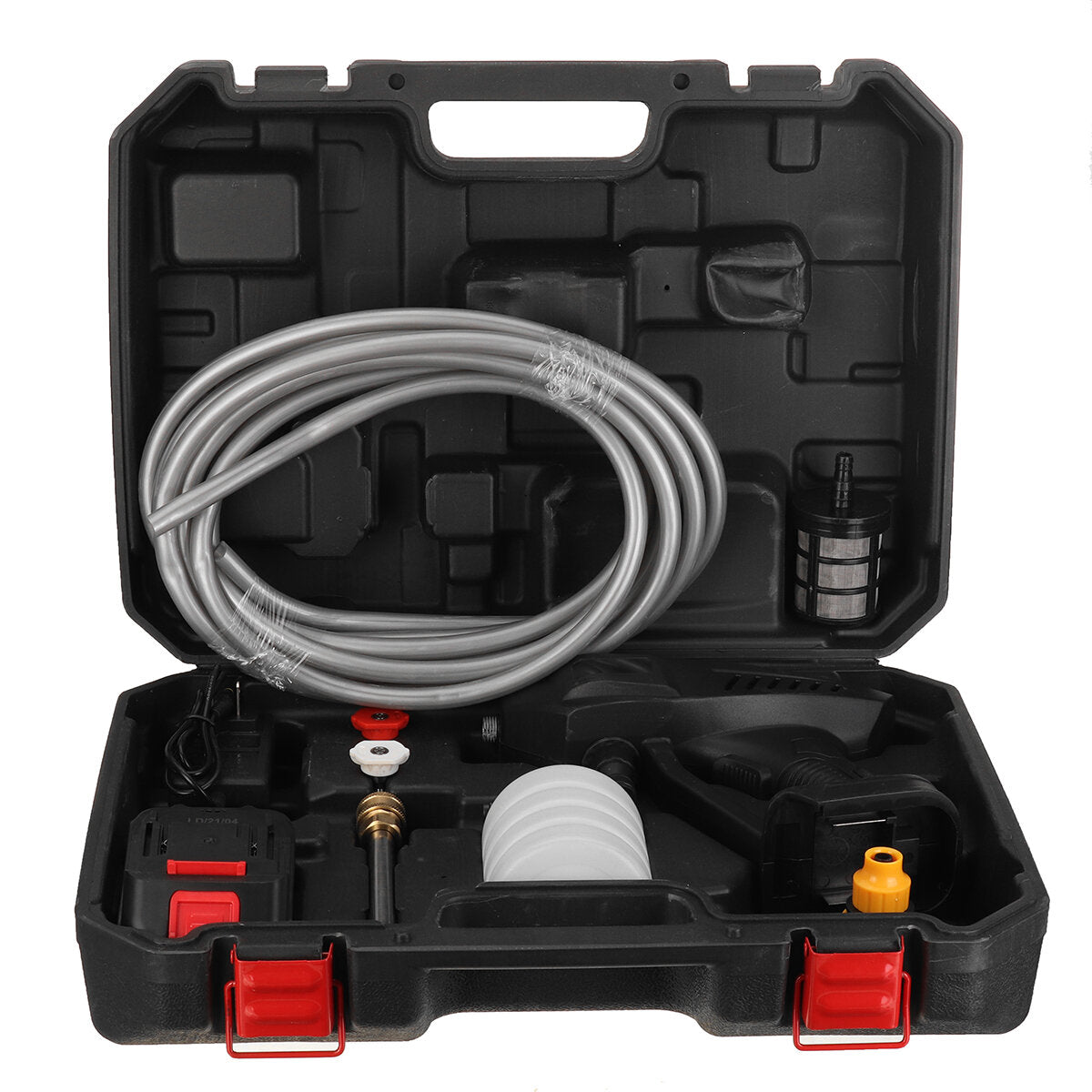 Cordless Electric High Pressure Washer Car Cleaner with Water Spray Gun and Hose, Includes 1/2 Battery
