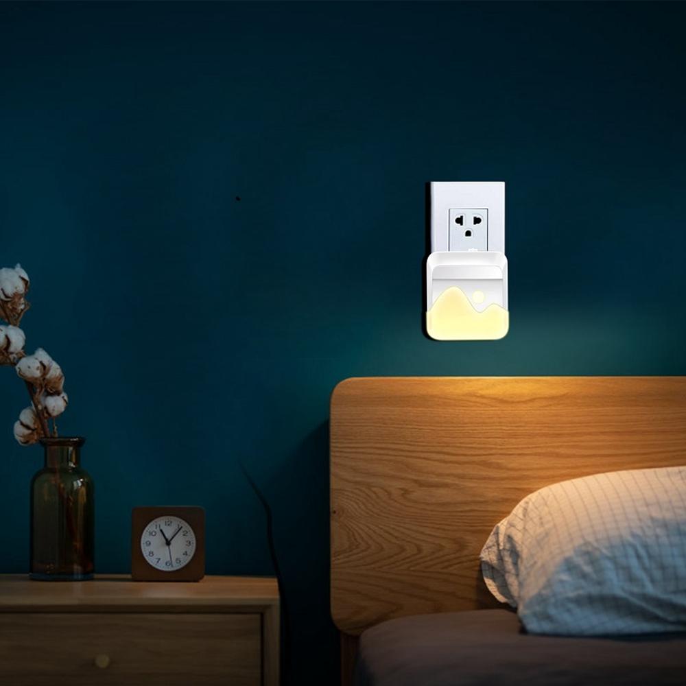 Dimmbares LED-Nachtlicht mit Dämmerungssensor, Plug-In für Kinderzimmer, Sicherheit AC110-240V