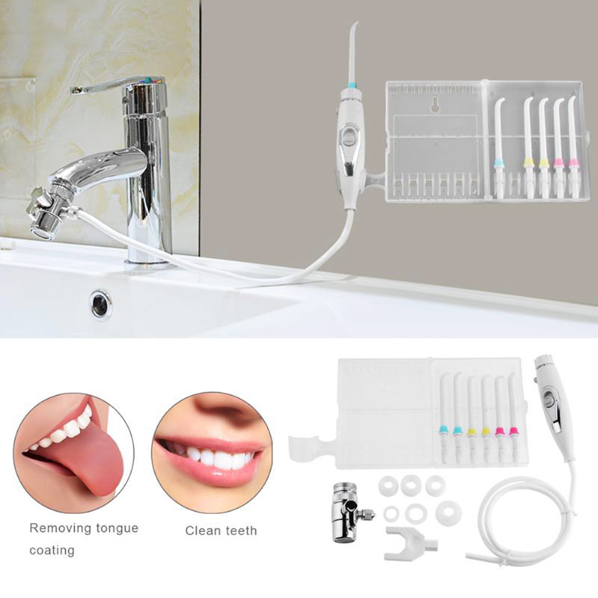 Water Flosser for Teeth and Braces with Storage Box - Oral Dental Care