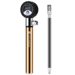LCD Digital Tyre Inflator with Hose - Car & Motorcycle Air Pressure Gauge, PSI