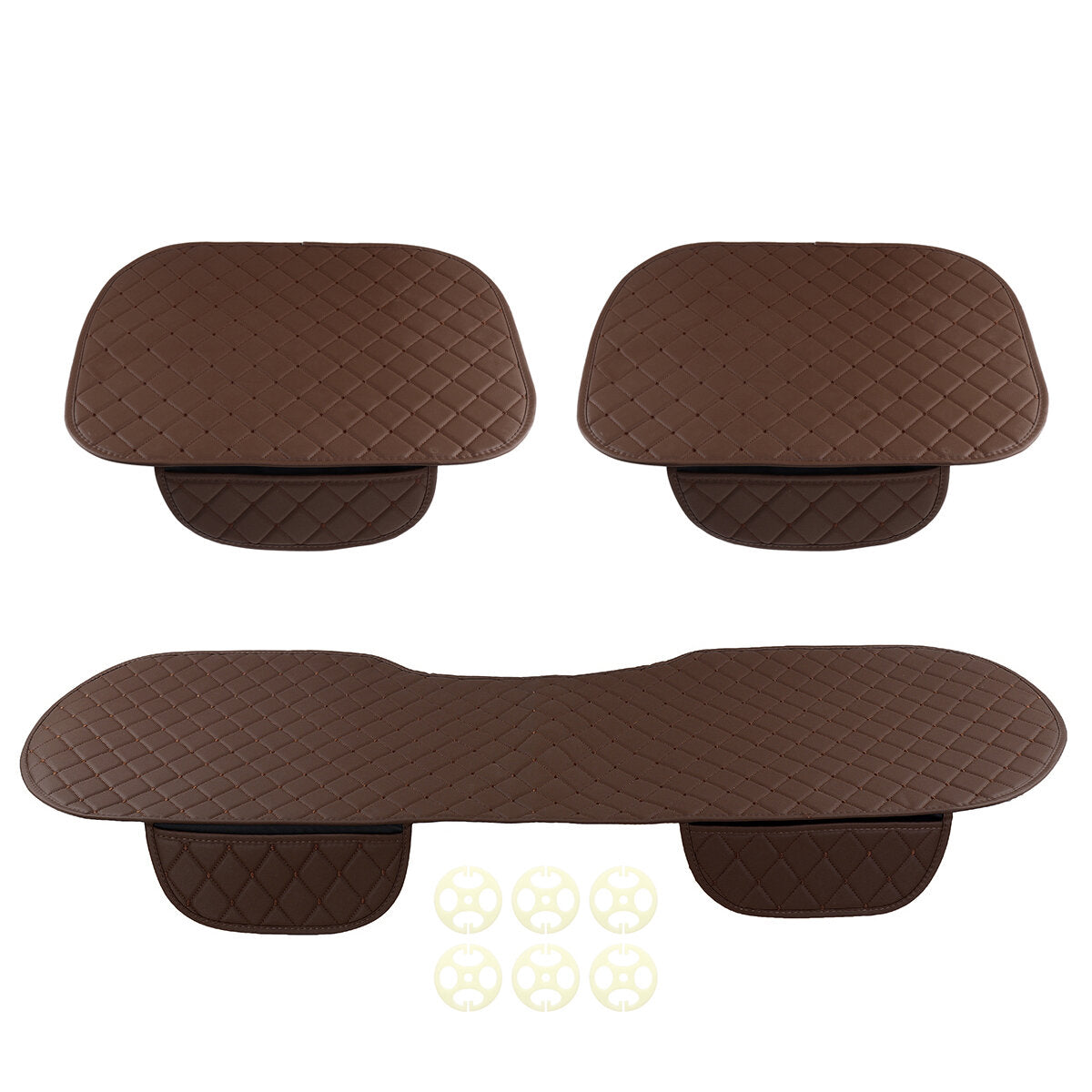 Universal PU Leather Car Seat Cushion Cover - Breathable, Protective, and Comfortable